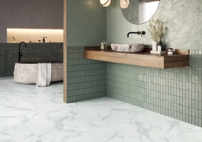 Кварцвиниловый Rigid ламинат Invictus Primus Click Tile Pure Marble - Snow